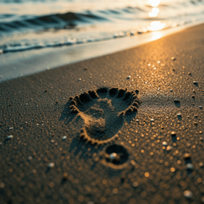 Footprints in the Sand Front Cover