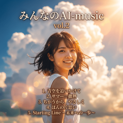 Minnano AI-music vol.2 Front Cover