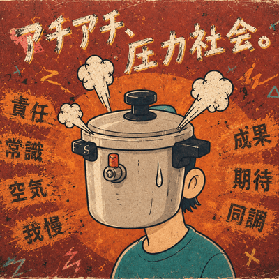 Achi Achi, Atsuryoku Shakai. Front Cover