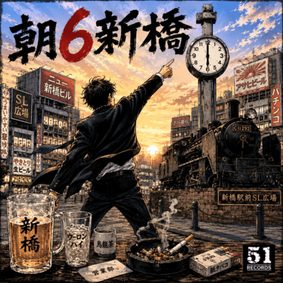 SIX A.M. SHIMBASHI Front Cover