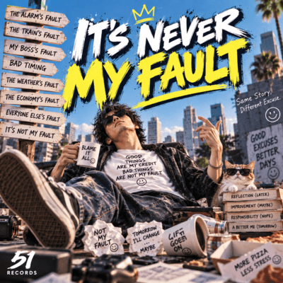 IT'S NEVER MY FAULT Front Cover