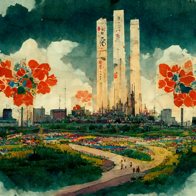 ラメイアと造花の街のジャケット写真