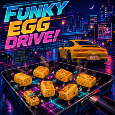 FUNKY EGG DRIVE!! Front Cover
