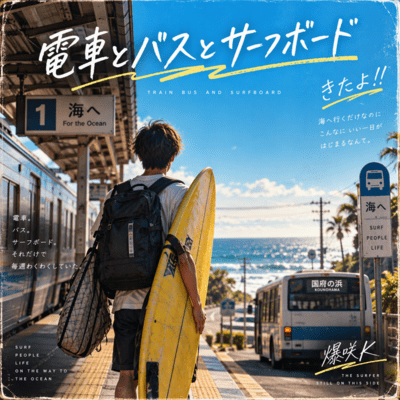 Trains, Buses, and Surfboards Front Cover