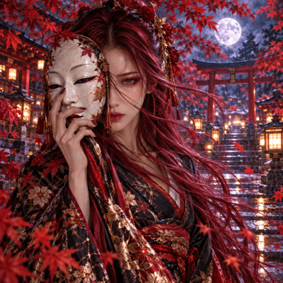 Autumn Evening, Kagura of Flames Front Cover