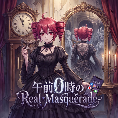 "Real Masquerade" at Midnight (feat. KASANE TETO) Front Cover