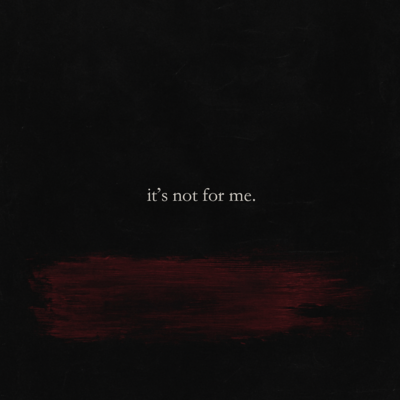 it's not for meのジャケット写真