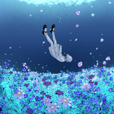 底に花のジャケット写真