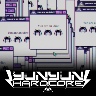 YUNYUN HARDCORE (feat. Qtie (CV:Nanahira)) Front Cover