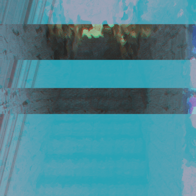 Mint-colored stairs Front Cover
