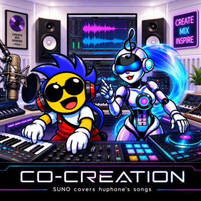 CO-CREATION~SUNO covers huphone's songs Front Cover