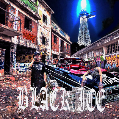 BLACK ICE (feat. P-GOD) Front Cover