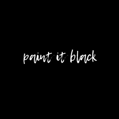 paint it black Front Cover