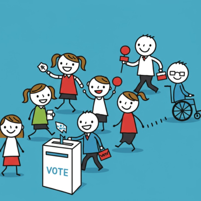 選挙に行きましょう2025のジャケット写真