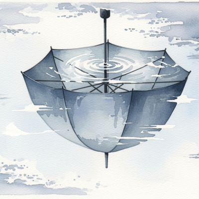 When you fold up your umbrella Front Cover