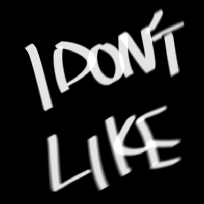 I DON'T LIKEのジャケット写真
