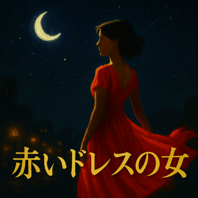 Woman in a red dress Front Cover