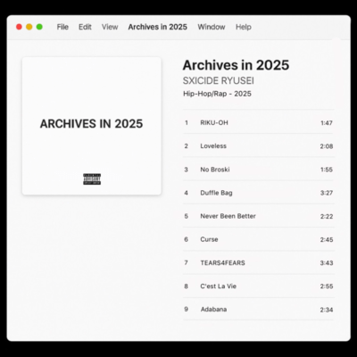 Archives in 2025のジャケット写真