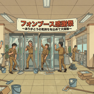 Phone Booth Appreciation Day ~A Thank-You Big Cleanup~ Front Cover