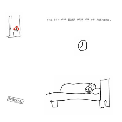the sun will never wake her up anymoreのジャケット写真