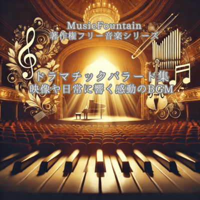 "Dramatic Ballad Collection - Emotional BGM for Films & Daily Life" Music Fountain Royalty-Free Music Series Front Cover
