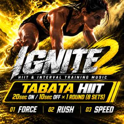 IGNITE 2 HIIT & Interval Training Music (TABATA Ver.) Front Cover