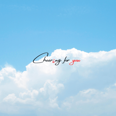 Cheering for you Front Cover