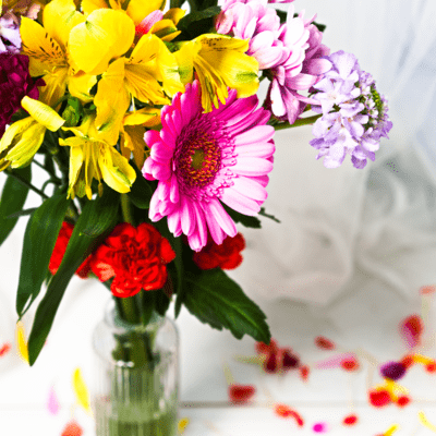 scattered flowers Front Cover