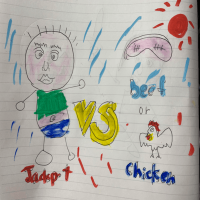 jackpot vs beef or chicken Front Cover