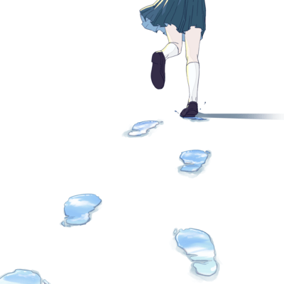 walk on blue Front Cover