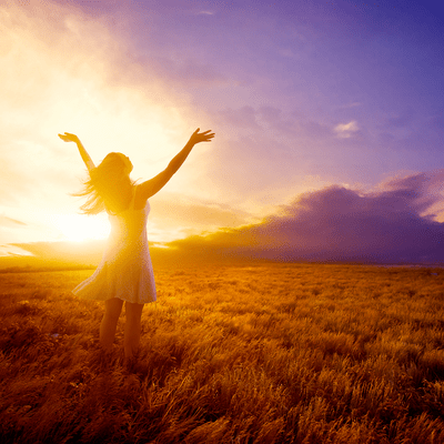 Blessing From The Sky - Healing Music That Leads You To A Deep Relaxation Zone - Front Cover